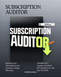Subscription Auditor cover — Snatched Schedule digital tool