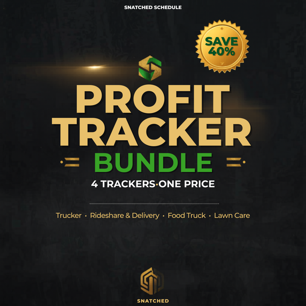 Side Hustle Profit Tracker Bundle (4-in-1) cover — Snatched Schedule