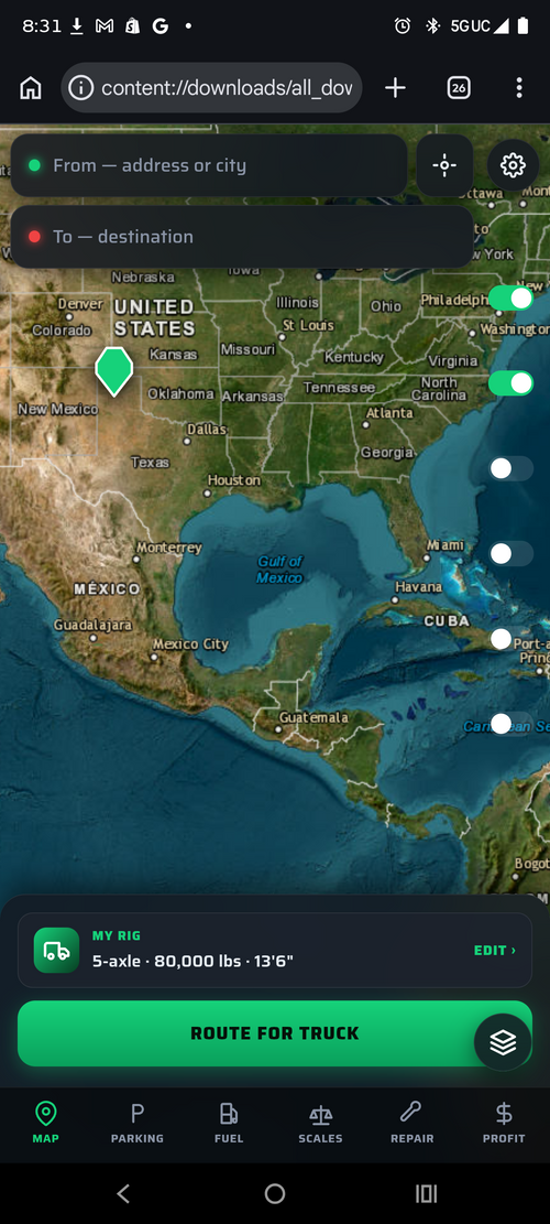 HaulPath — Live Truck Routing + Profit Tracker (One-Time Purchase)